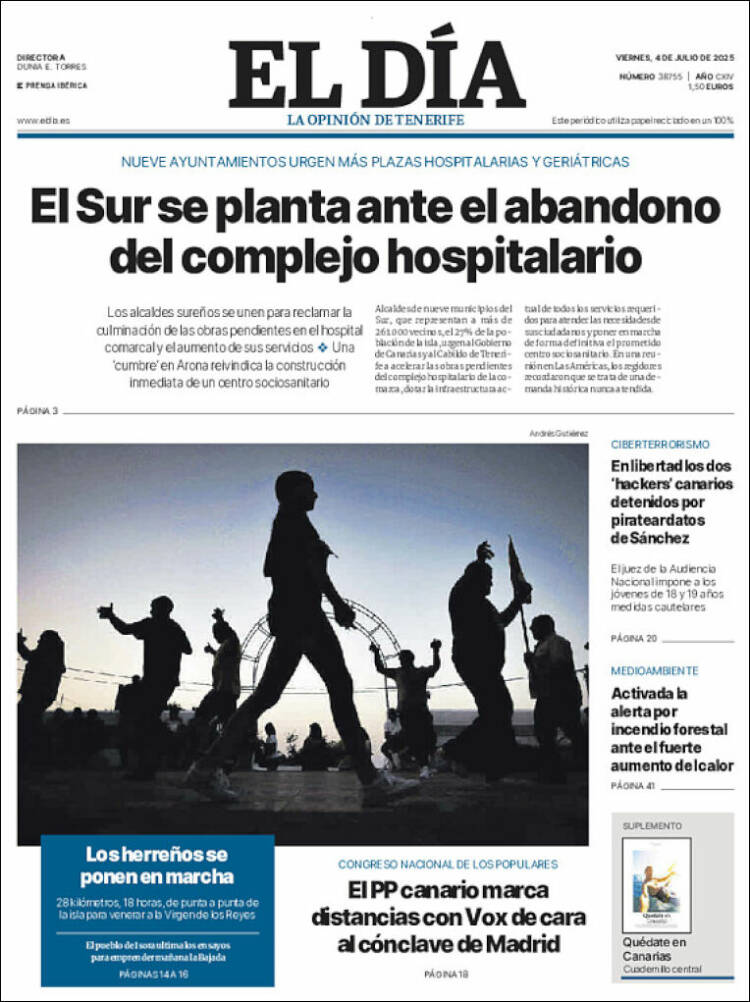 Portada de El Día (España)