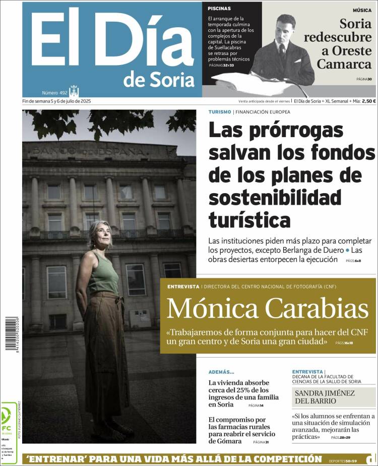 Portada de El Día de Soria (España)