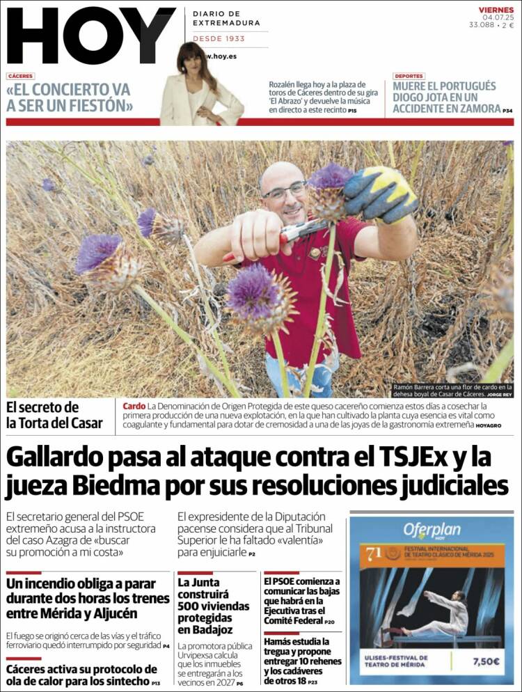 Portada de Hoy - Badajoz (España)