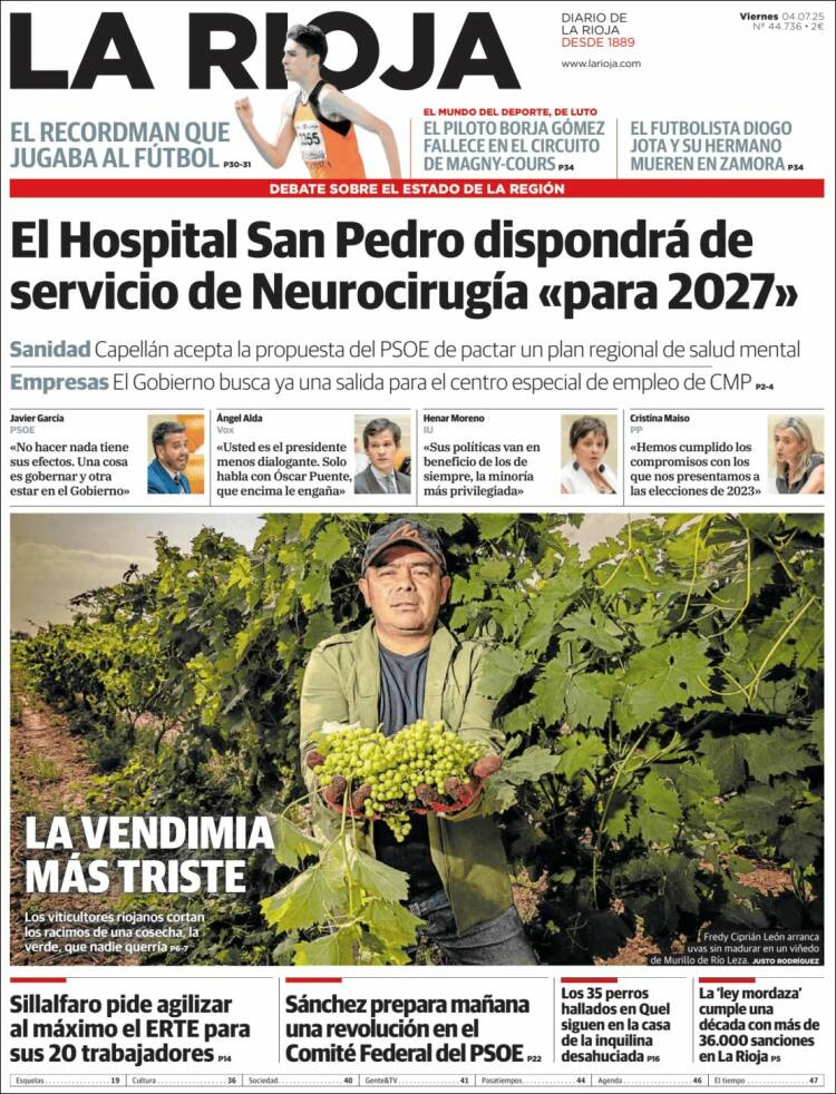 Portada de La Rioja (Spain)