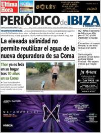 Portada de Periódico de Ibiza (España)