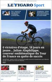 Portada de Le Figaro Sport (Francia)