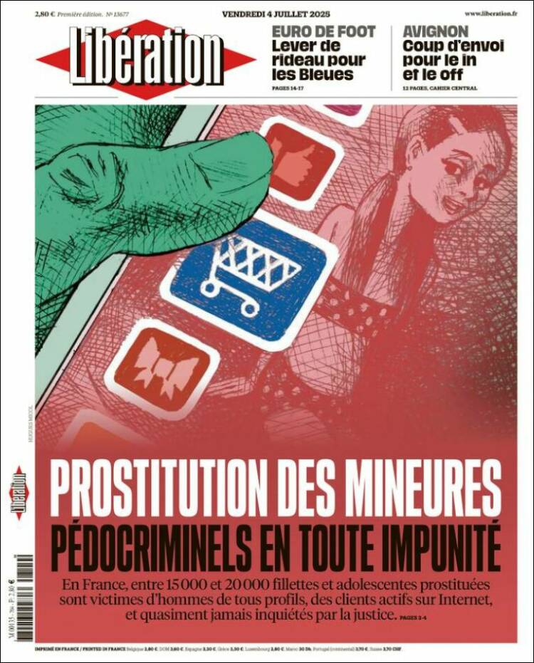 Portada de Libération (Francia)