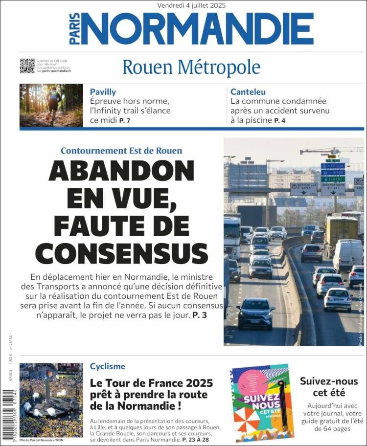 Portada de Paris Normandie (Francia)