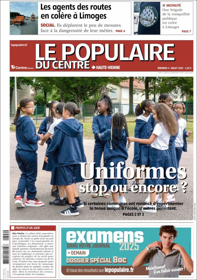Portada de Le Populaire du Centre (France)