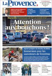 Portada de La Provence (Francia)