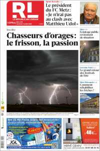 Portada de Le Republicain Lorrain (Francia)