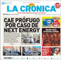 Portada de La Crónica de Baja California (México)