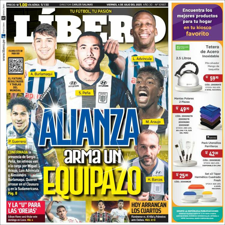 Portada de Líbero (Perú)