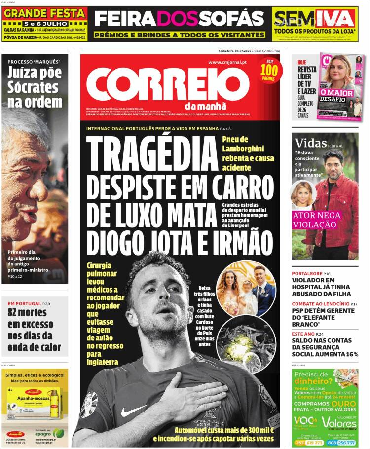 Portada de Correio da Manhã (Portugal)