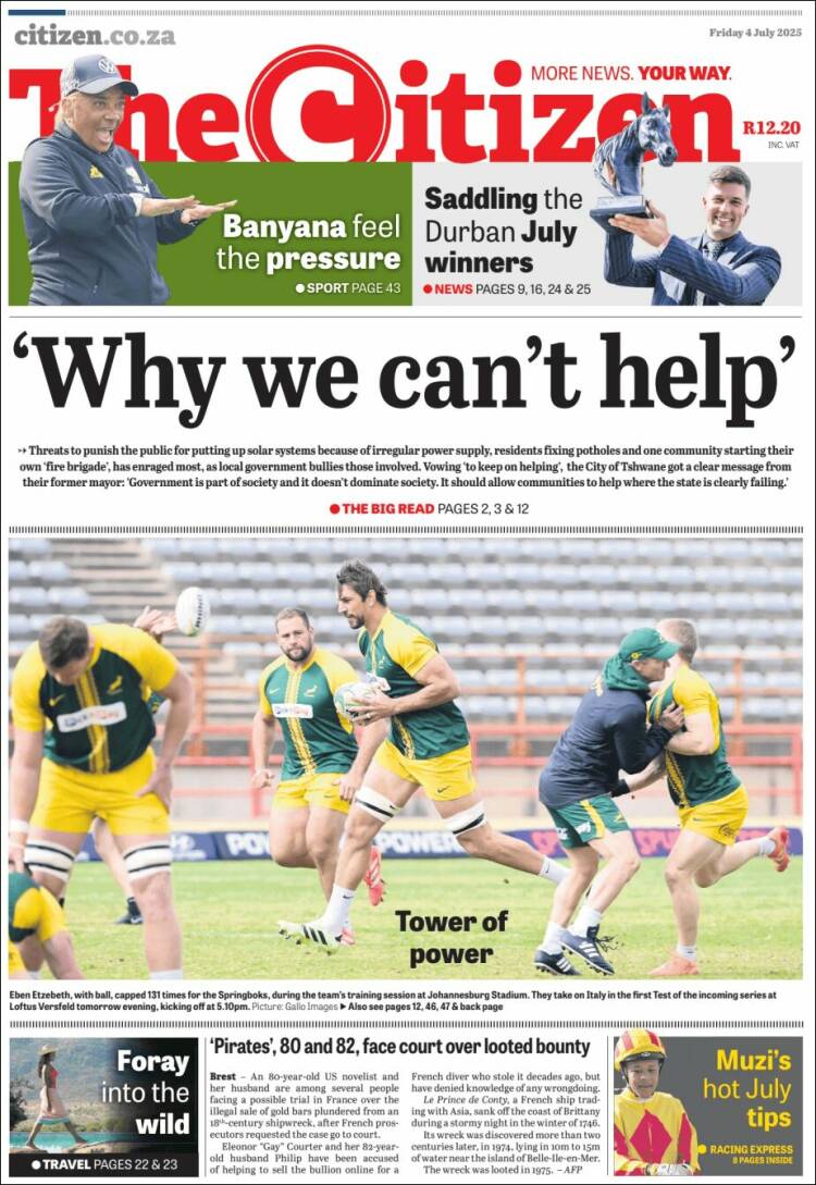Portada de The Citizen (South Africa)