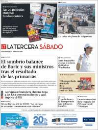 Portada de La Tercera (Chile)