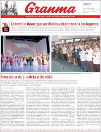 Portada de Granma (Cuba)