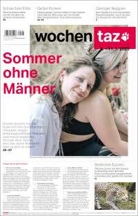 Portada de Die Tageszeitung (Germany)