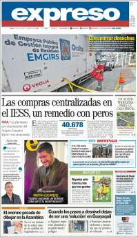 Portada de Expreso (Ecuador)