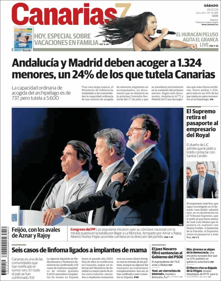 Portada de Canarias 7 (Spain)