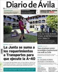 Portada de Diario de Ávila (Spain)