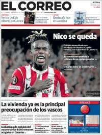 Portada de El Correo (España)