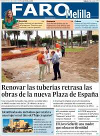 Portada de El Faro de Melilla (Spain)