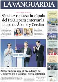 Portada de La Vanguardia (Spain)