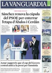 Portada de La Vanguardia (Spain)