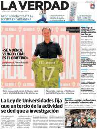 Portada de La Verdad de Murcia (Espagne)