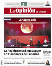 Portada de La Opinión de Murcia (Espagne)