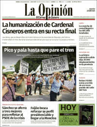 Portada de La Opinión - El Correo de Zamora (Spain)