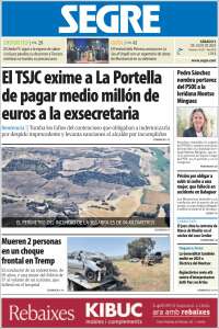 Portada de Segre  (Spain)