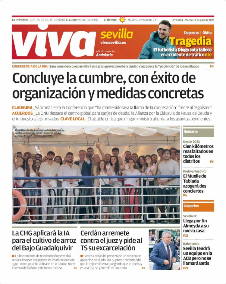Portada de Viva Sevilla (España)