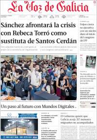Portada de La Voz de Galicia (Spain)