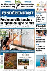 Portada de Le Indépendant (Francia)