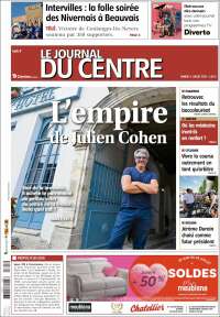 Portada de Le Journal du Centre (Francia)