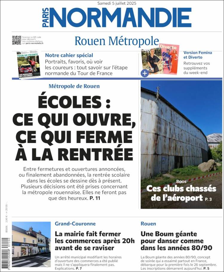 Portada de Paris Normandie (Francia)