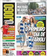 Portada de O Jogo (Portugal)