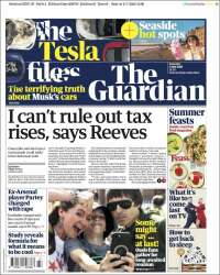 Portada de The Guardian (Reino Unido)