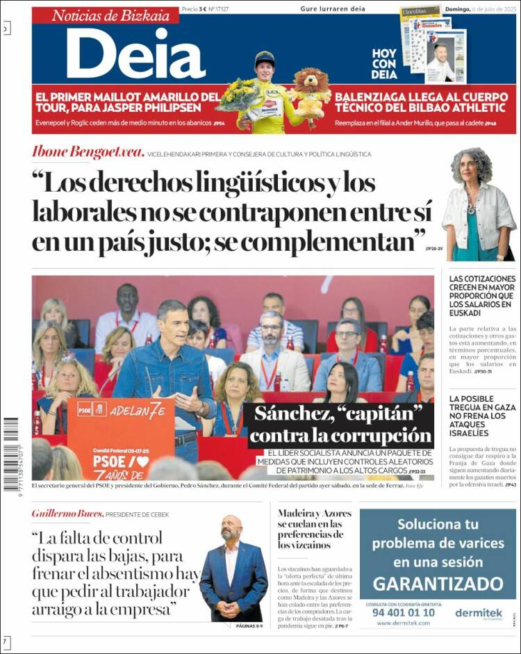 Portada de Deia (España)