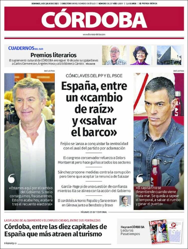 Portada de Diario de Córdoba (España)