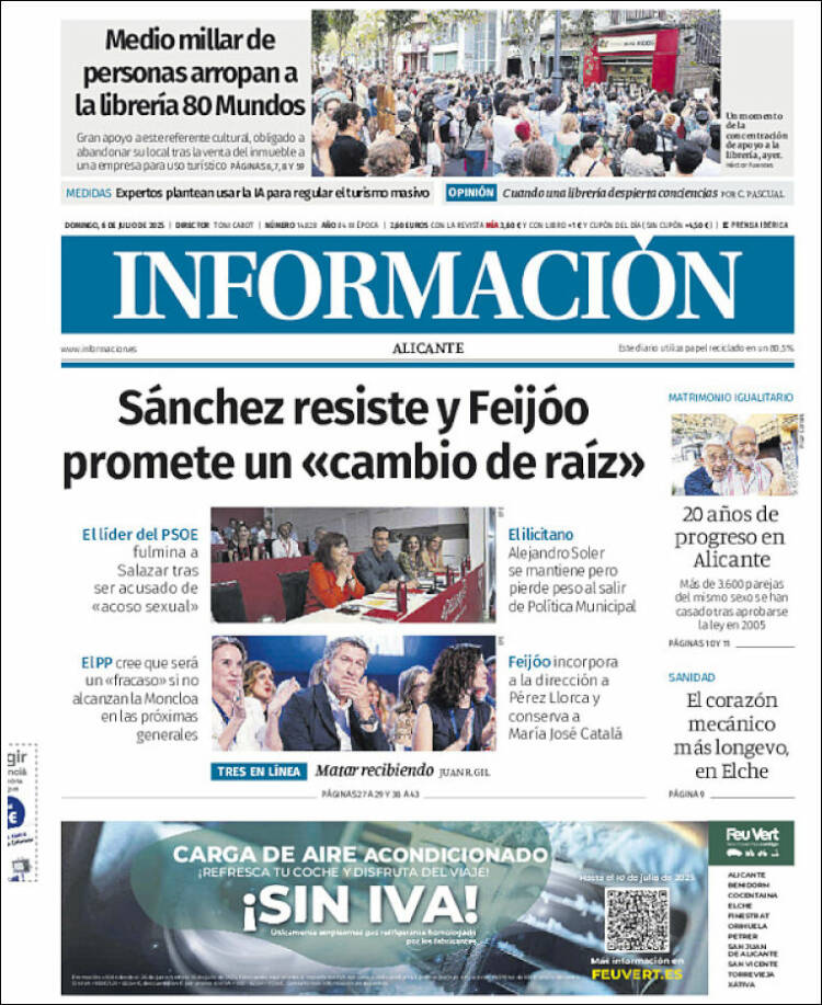 Portada de Diario Información (España)