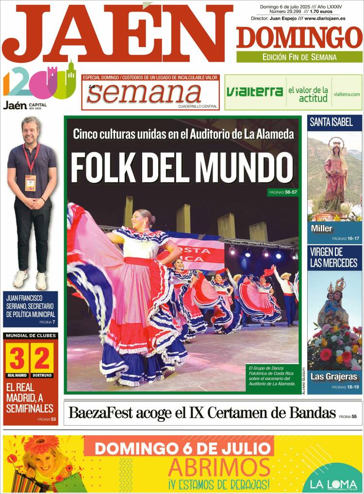 Portada de Diario Jaén (España)