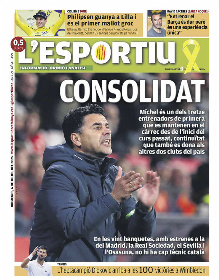Portada de L'Esportiu : Girona (España)