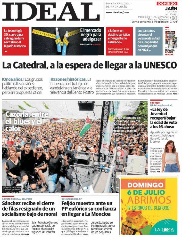 Portada de El Ideal de Jaén (España)