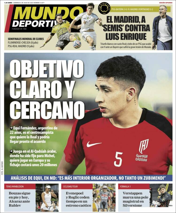 Portada de Mundo Deportivo Gipuzkoa (Spain)