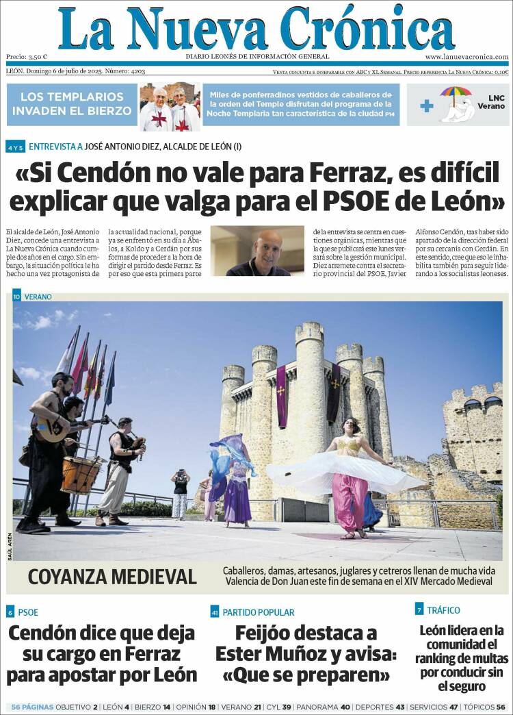 Portada de La Nueva Crónica (Spain)
