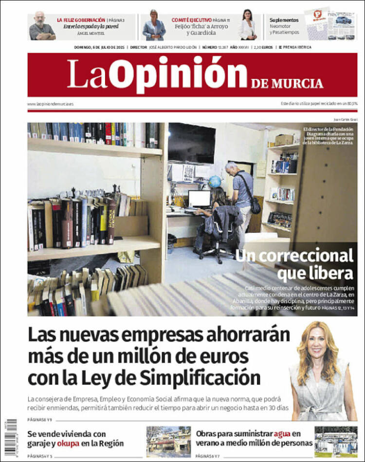 Portada de La Opinión de Murcia (Spain)