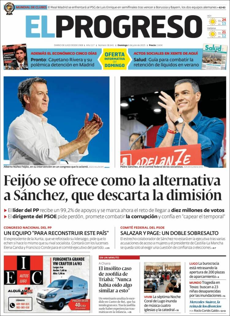 Portada de El Progreso (España)