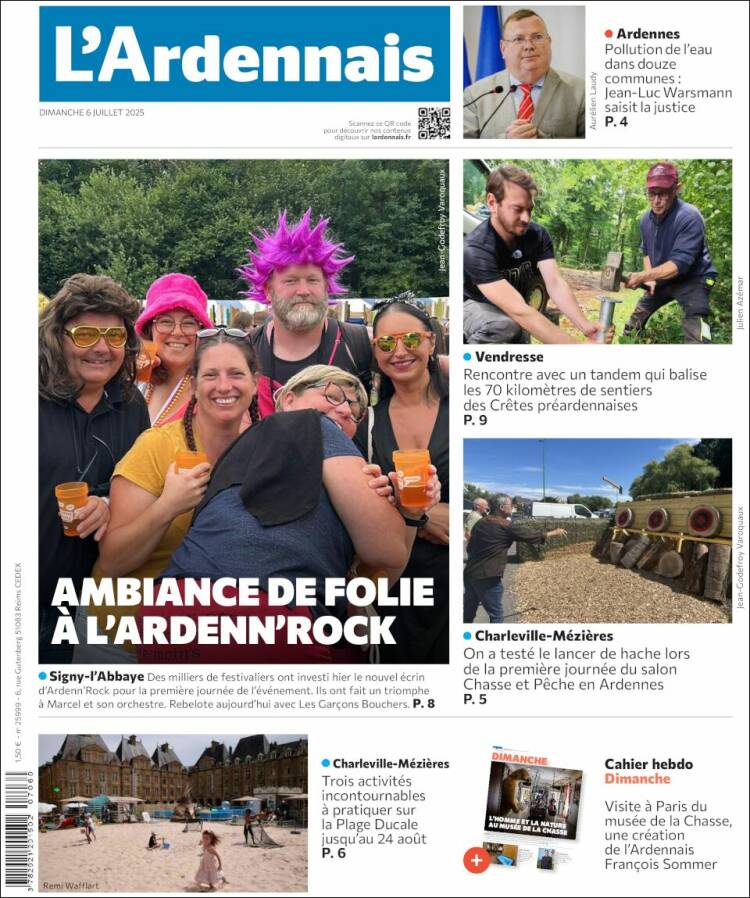 Portada de L'Ardenais (Francia)