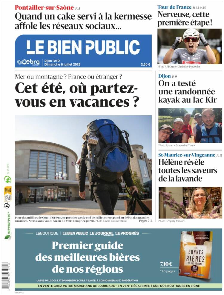 Portada de Le Bien Public (France)