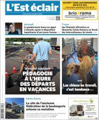 Portada de L'Est Eclair (Francia)