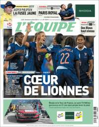 Portada de L'Equipe (France)